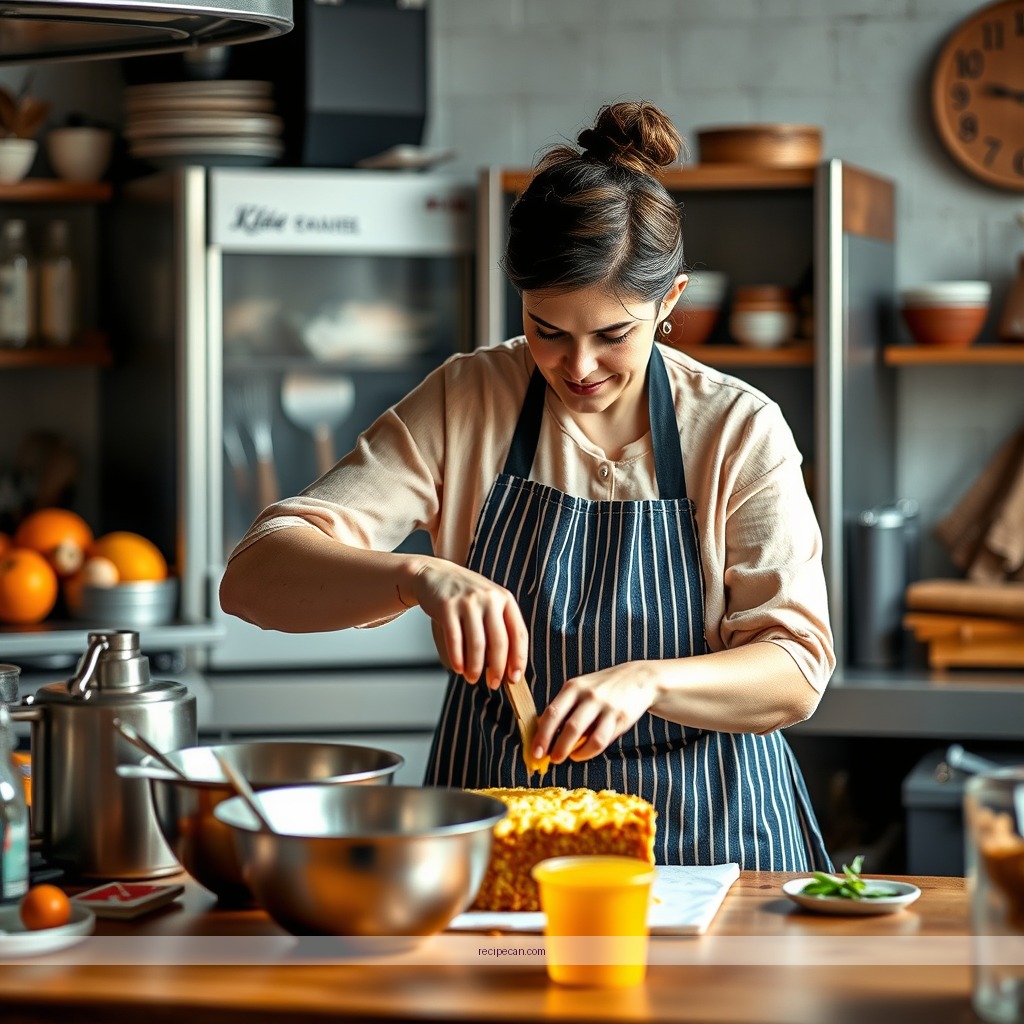 Instructions - recipe orange juice cake