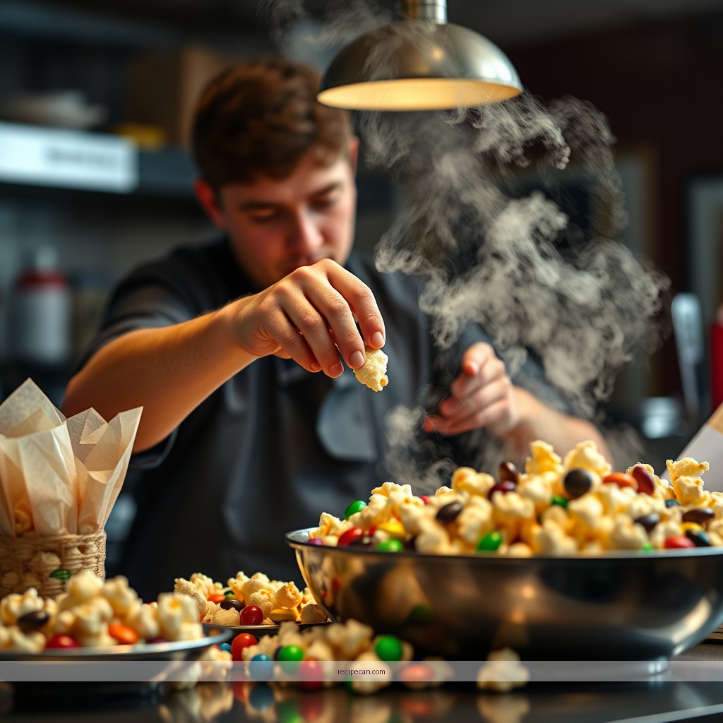 Instructions - m&m popcorn recipe