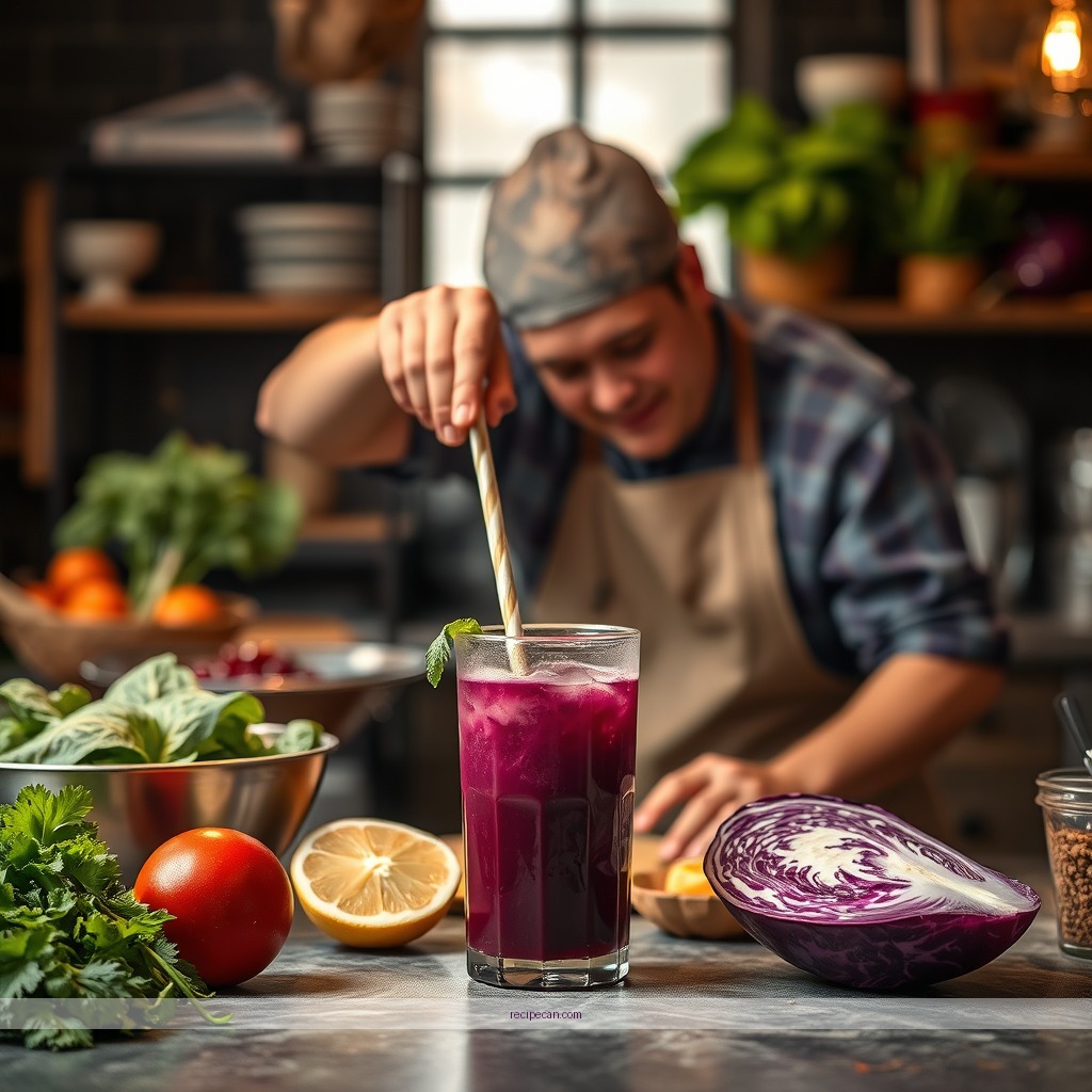 Instructions - red cabbage juice recipe