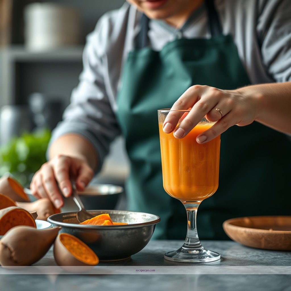 Instructions - sweet potato juice recipe