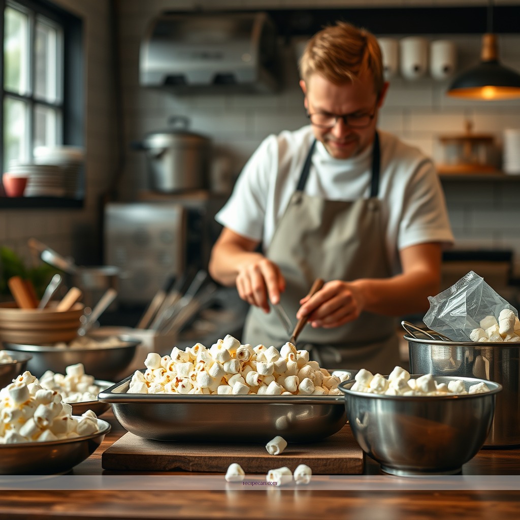 Instructions - marshmallow and popcorn recipe