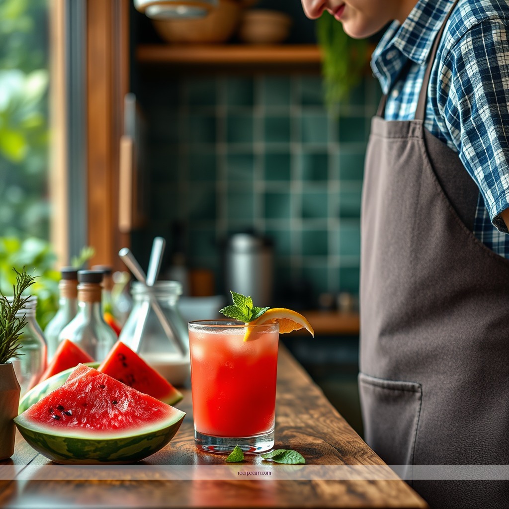 Instructions - watermelon juice drink recipe