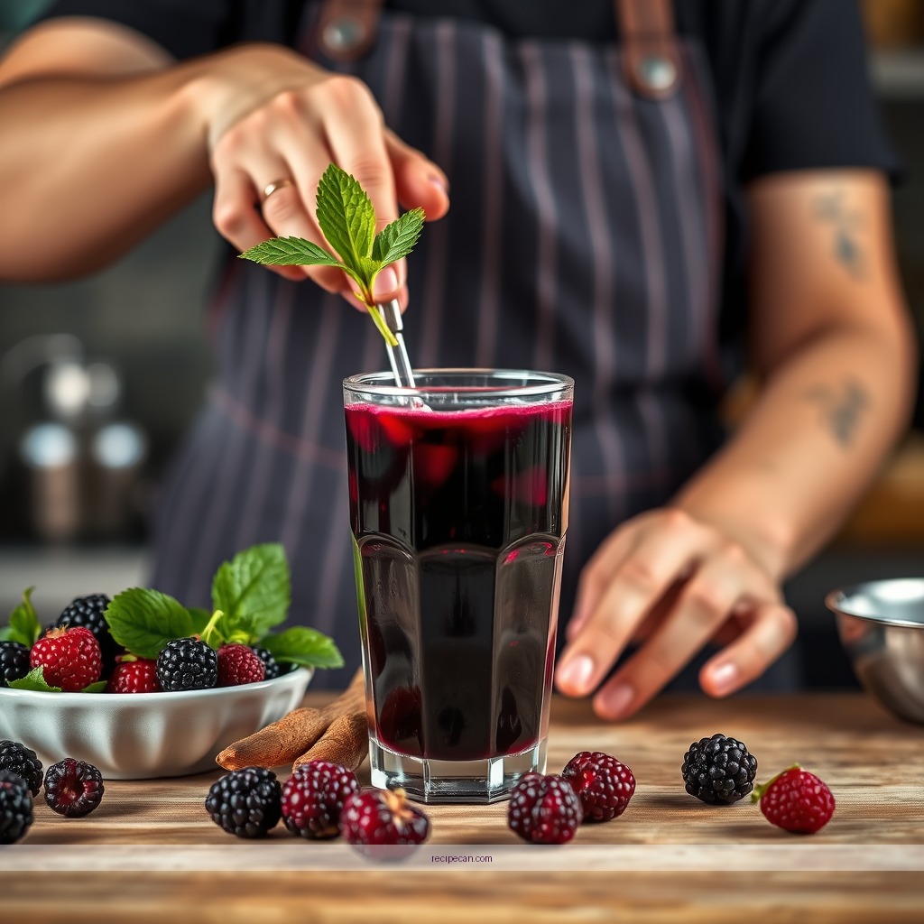 Instructions - blackberry fruit juice recipe