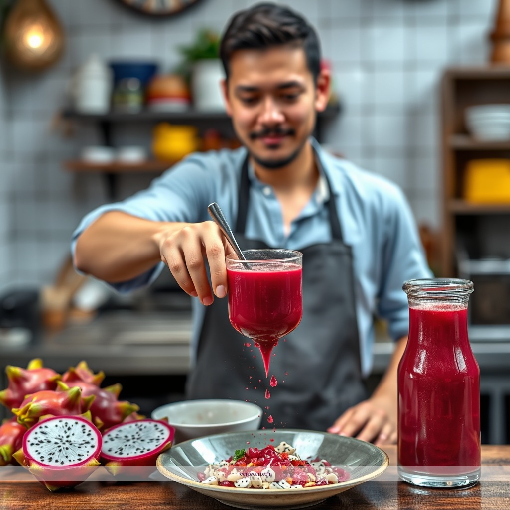 Instructions - dragon fruit juicing recipe