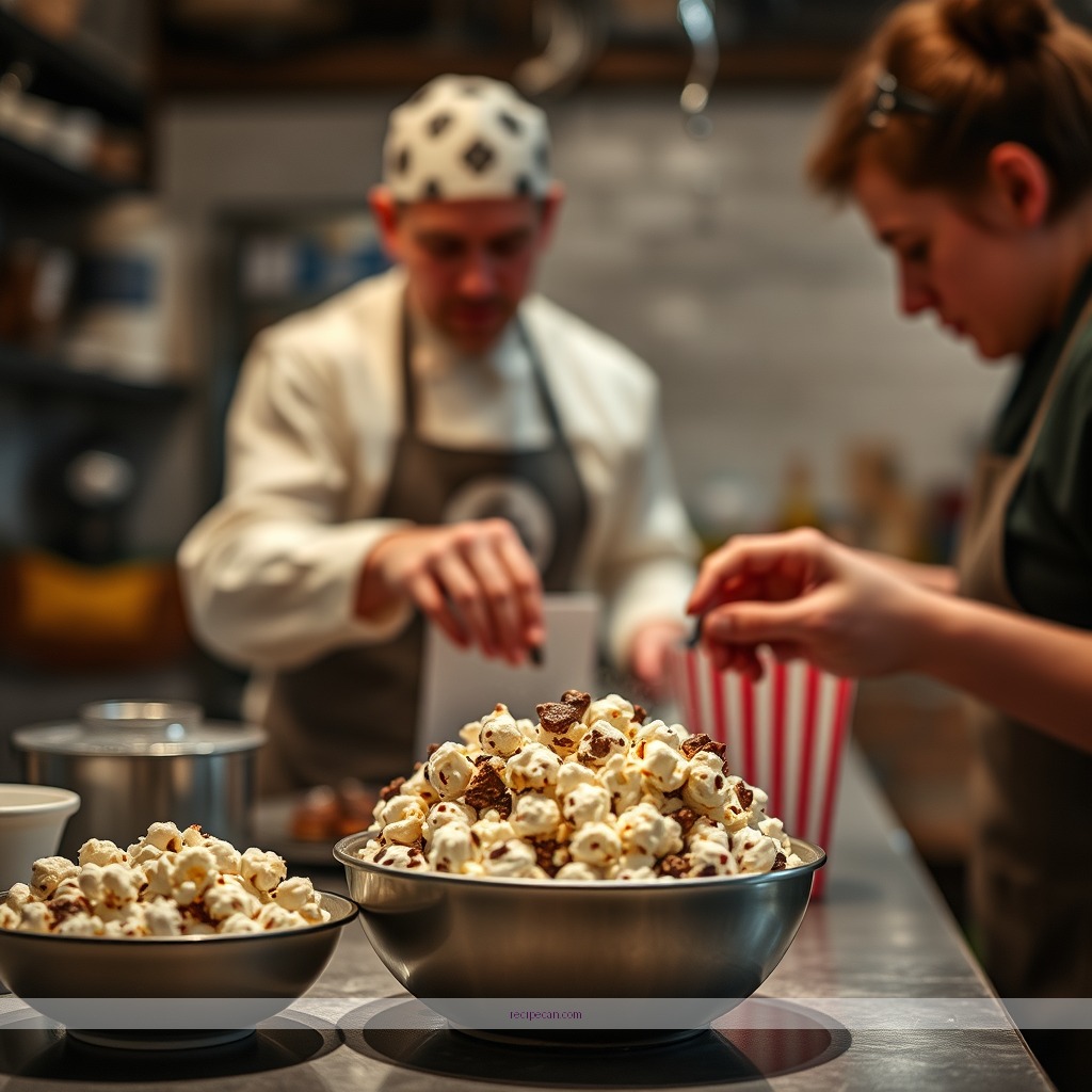 Instructions - popcorn and chocolate recipe