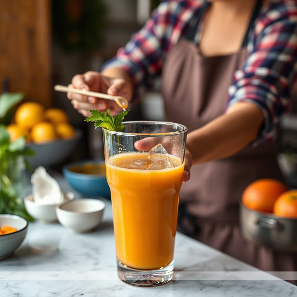 Instructions - juice with mango recipe