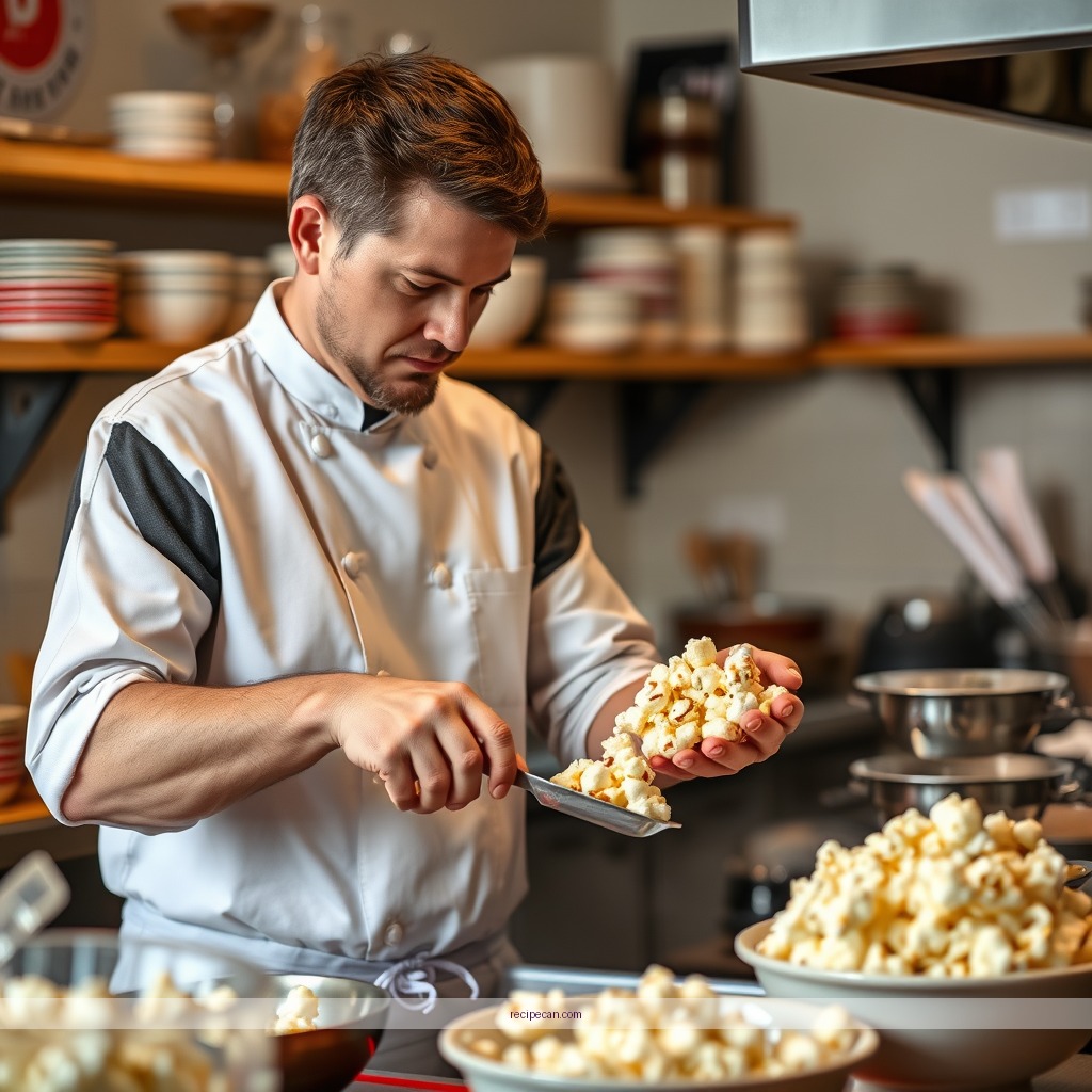 Instructions - recipe for sweet popcorn