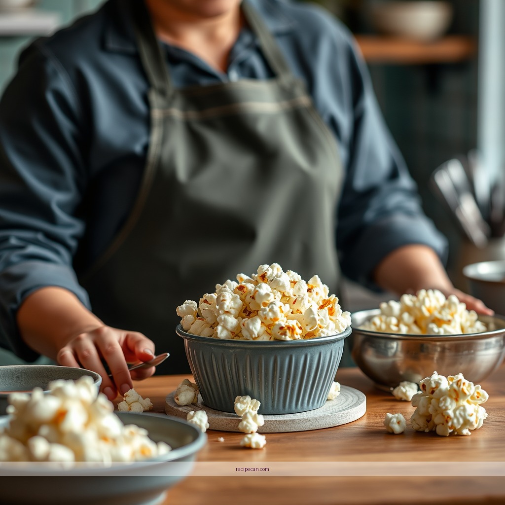 Instructions - recipe popcorn cake