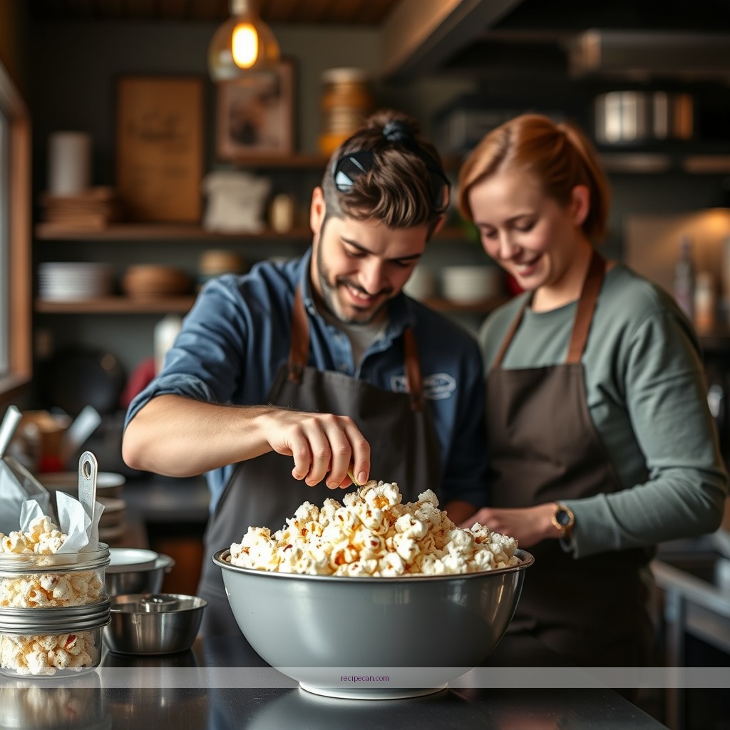Instructions - recipes for flavored popcorn