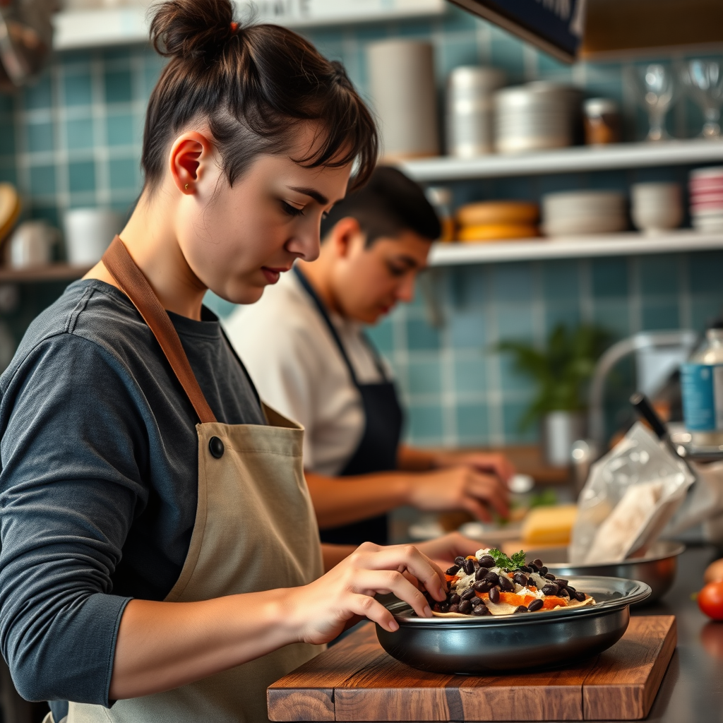 Instructions - nachos with black beans recipe