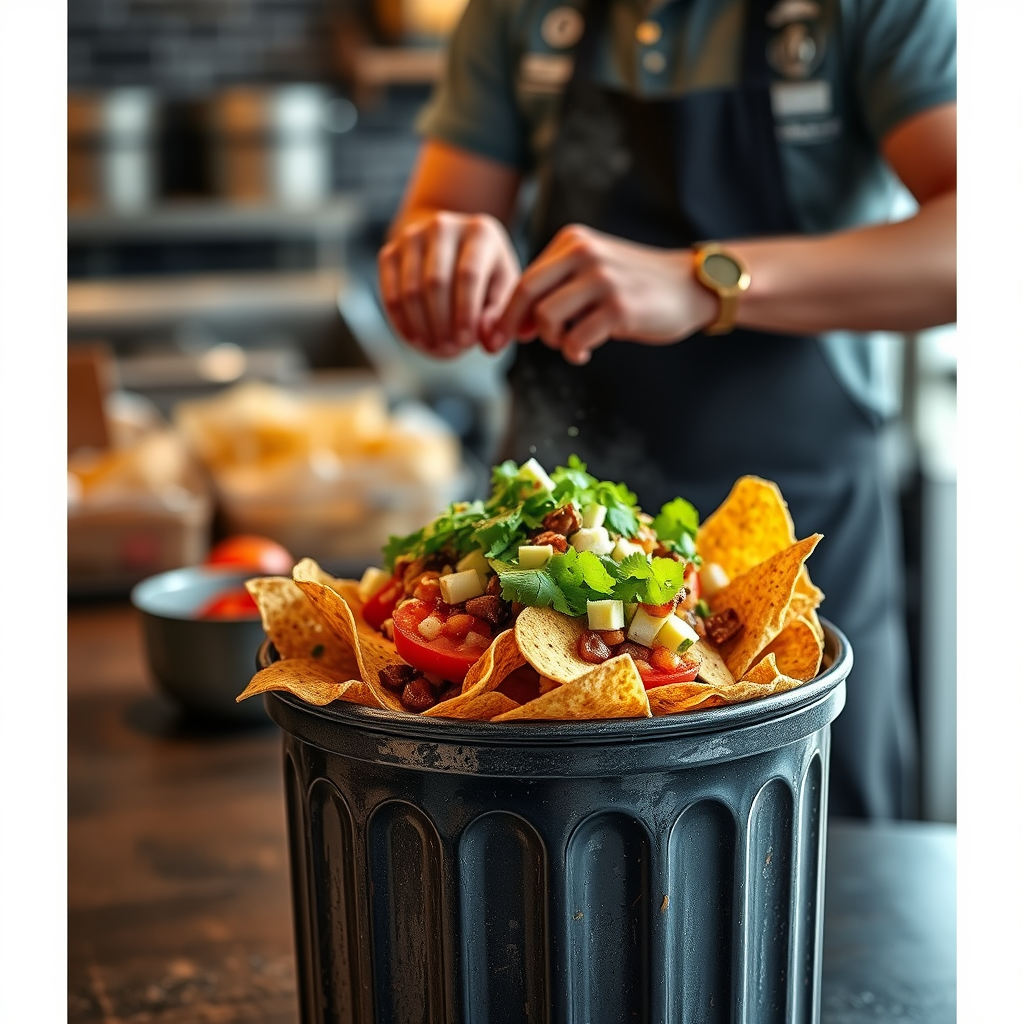 Instructions - recipe for trash can nachos