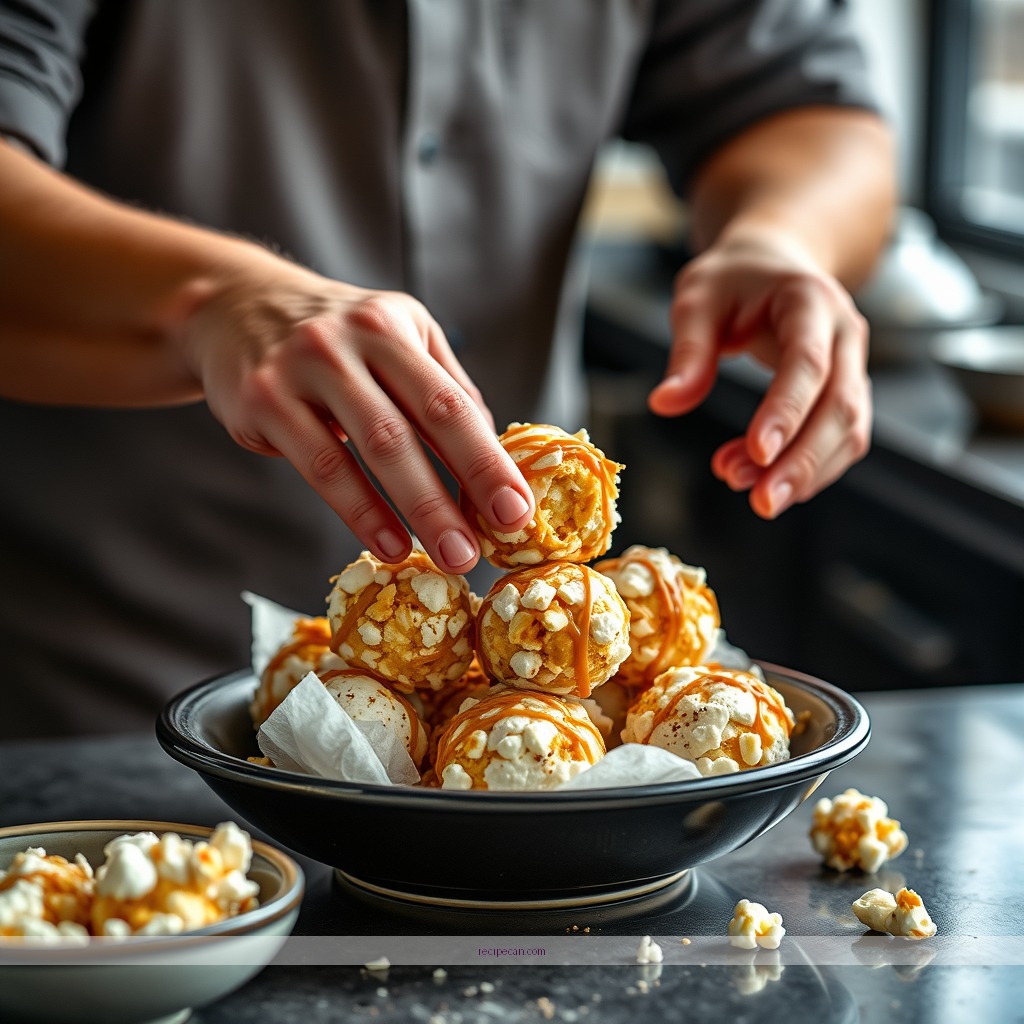 Instructions - caramel corn popcorn balls recipe