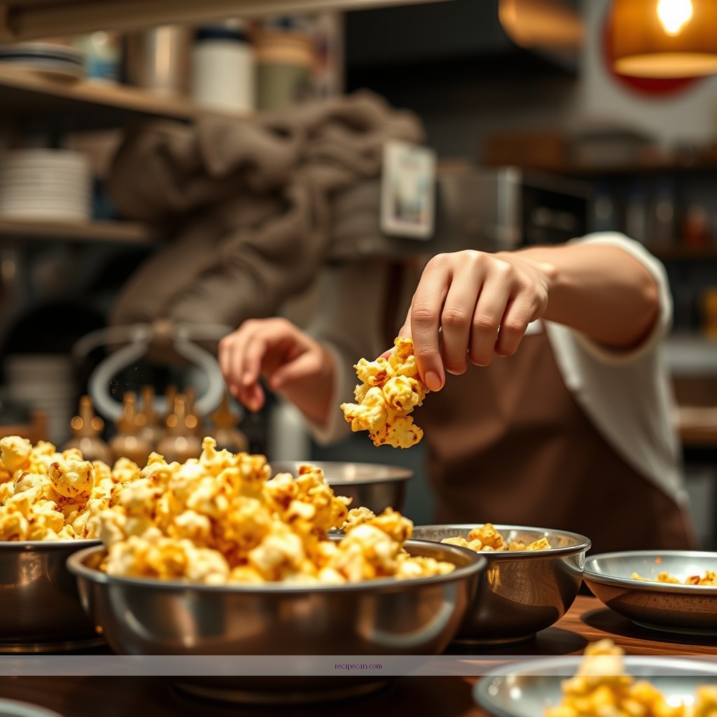 Instructions - caramelized popcorn recipe