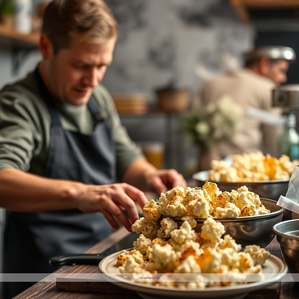 Instructions - cauliflower popcorn recipe