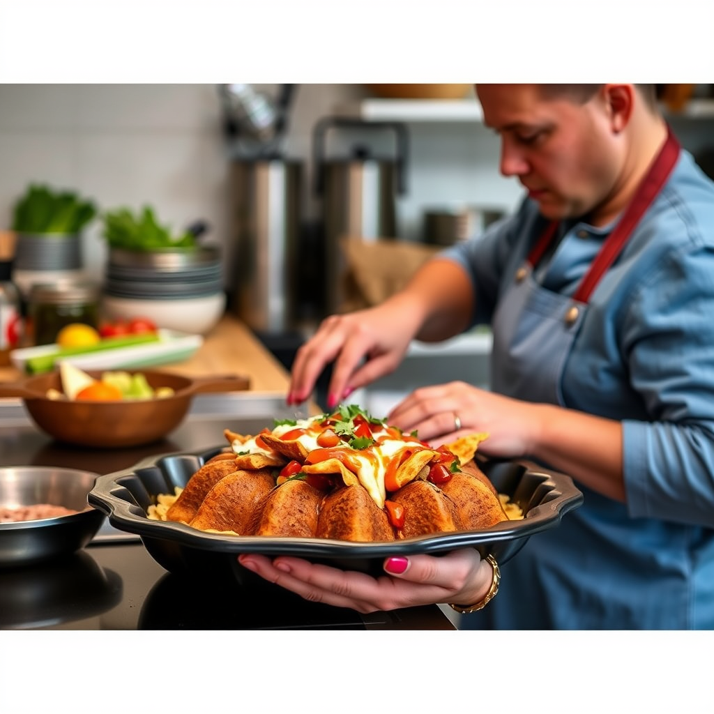 Instructions - bundt pan nachos recipe