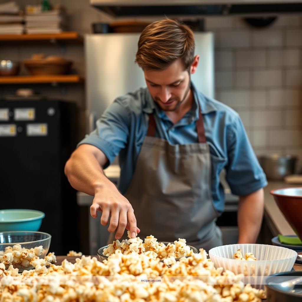 Instructions - recipe caramel popcorn