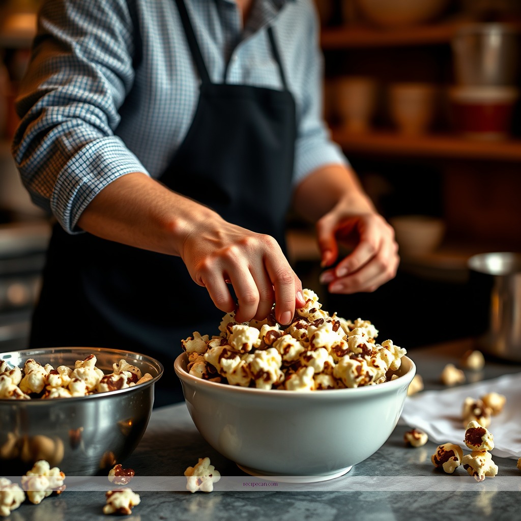 Instructions - chocolate popcorn recipe
