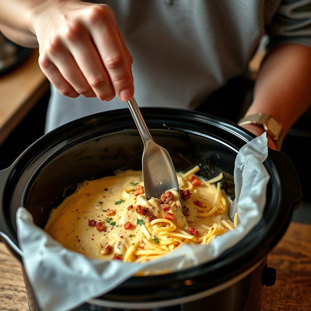 Instructions - nacho cheese recipe in crock pot