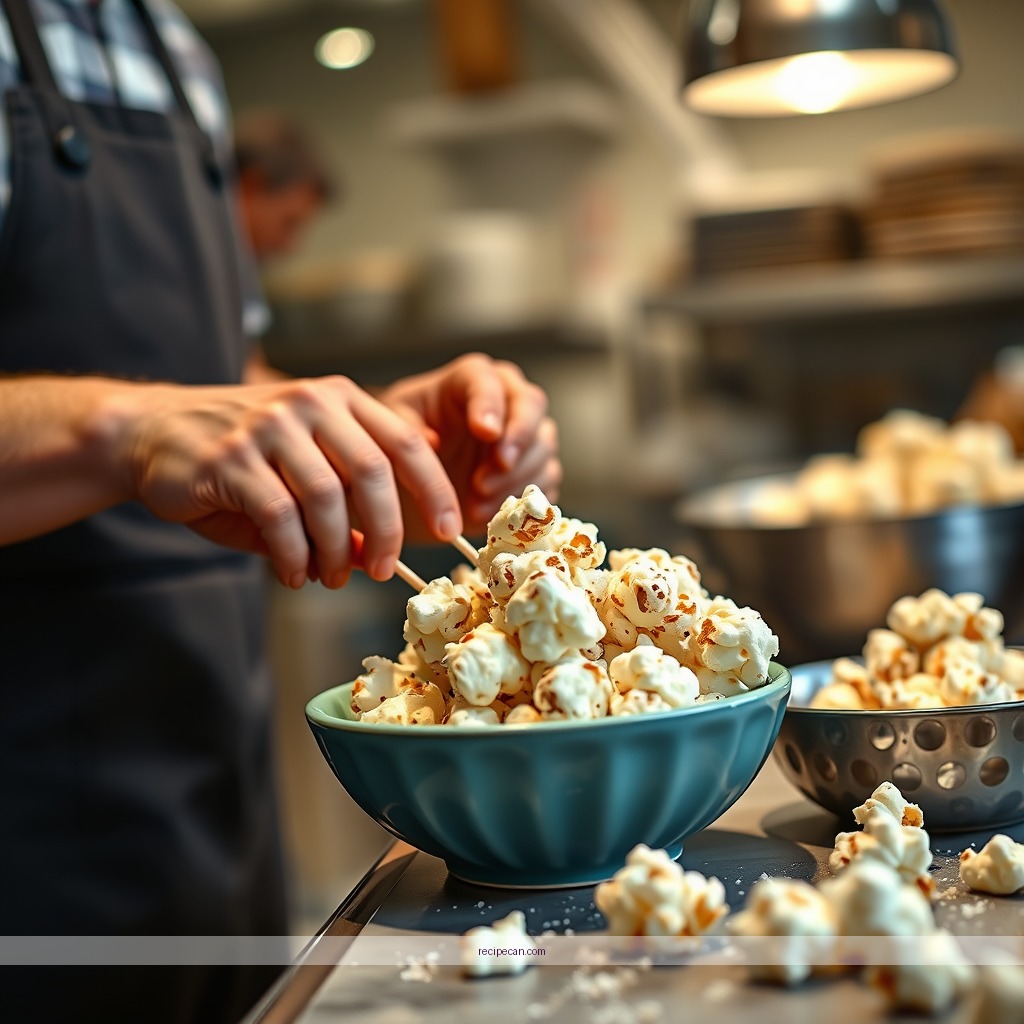 Instructions - recipe marshmallow popcorn balls