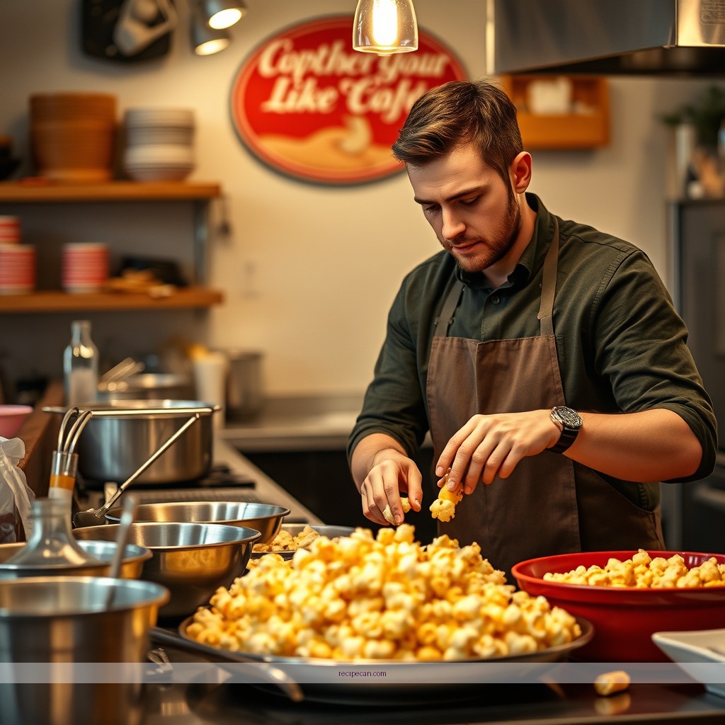 Instructions - recipe peanut butter popcorn
