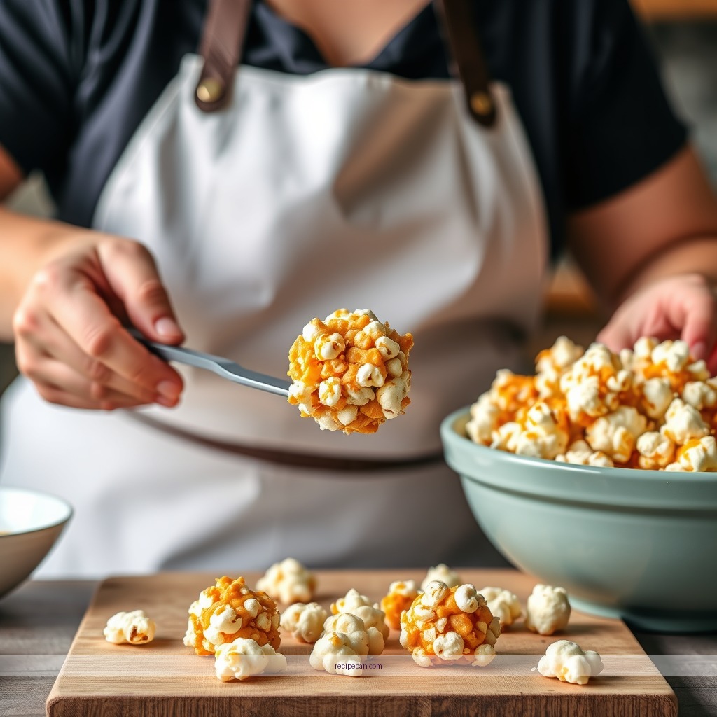 Instructions - caramel popcorn ball recipe