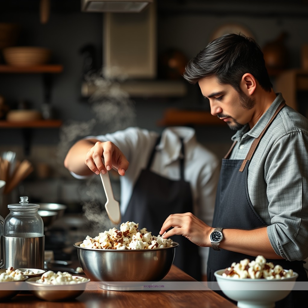 Instructions - cocoa popcorn recipe