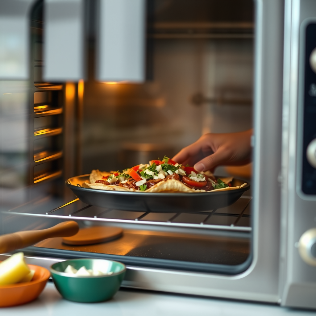 Instructions - oven nacho recipe