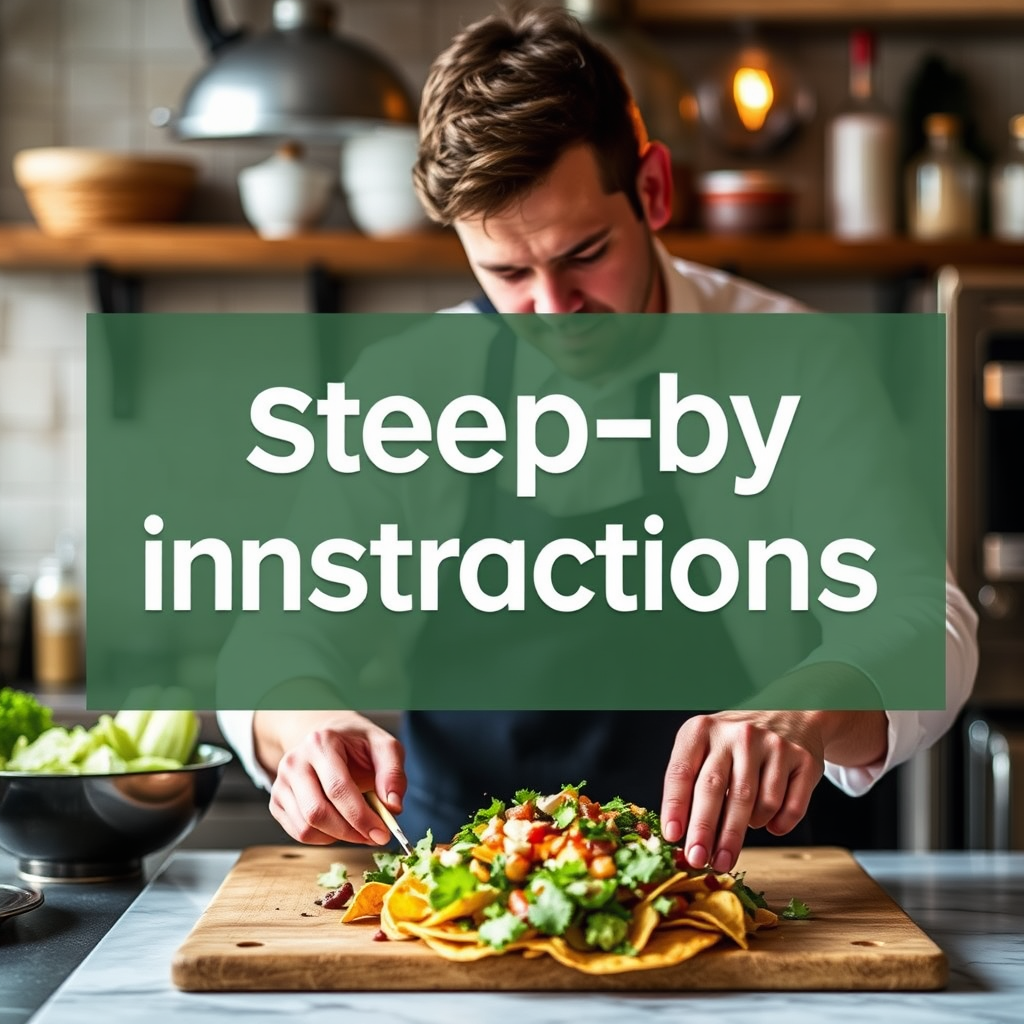 Instructions - recipe for irish nachos