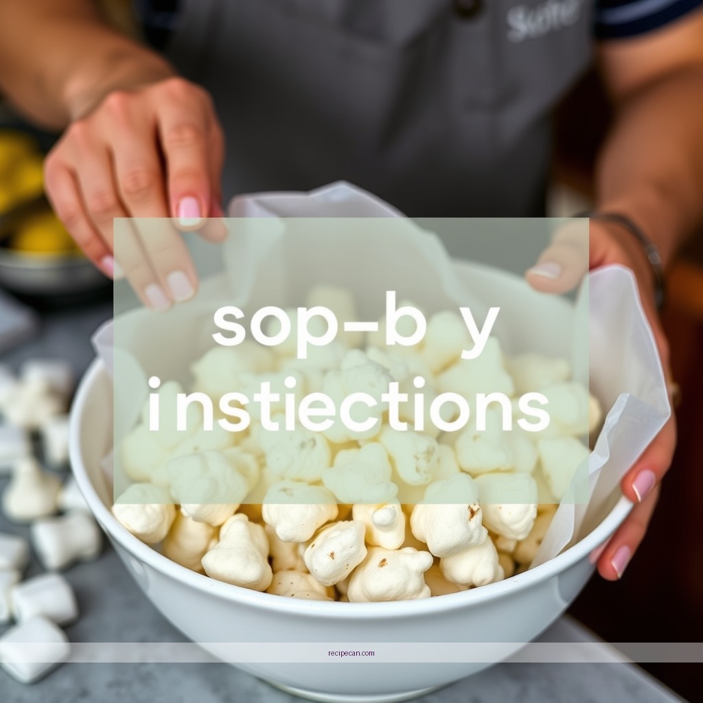 Instructions - popcorn ball recipe with marshmallows