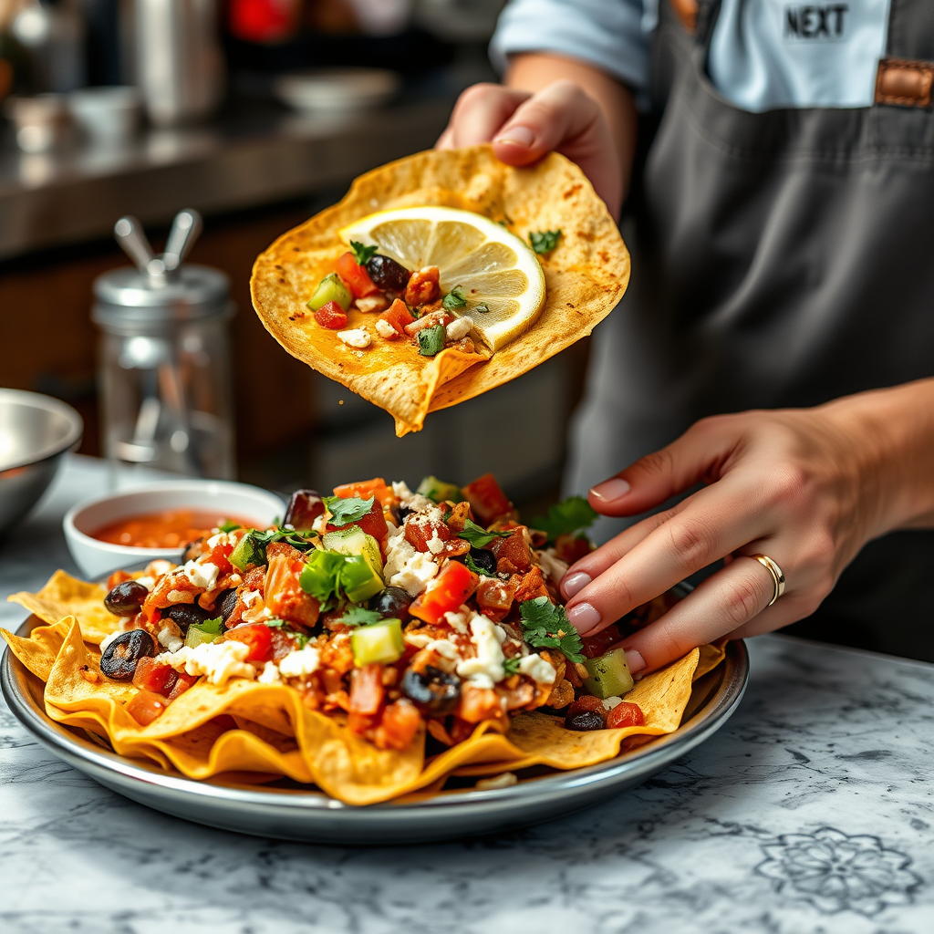 Instructions - recipes for loaded nachos