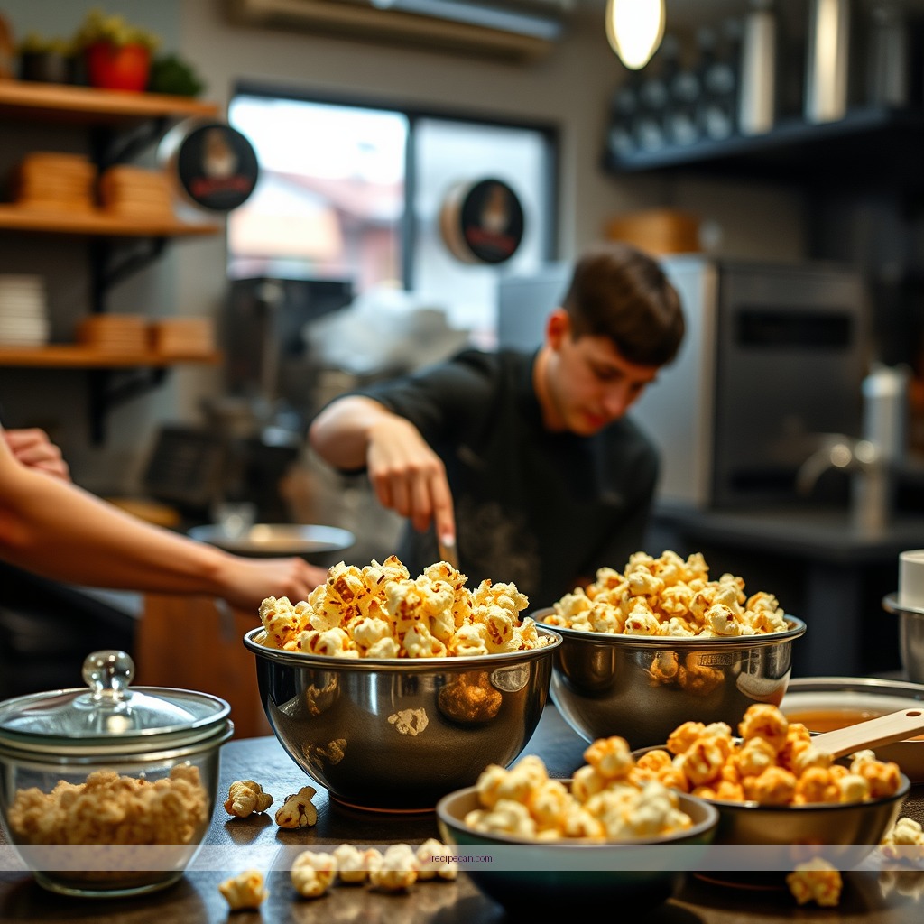 Instructions - puffed caramel popcorn recipe