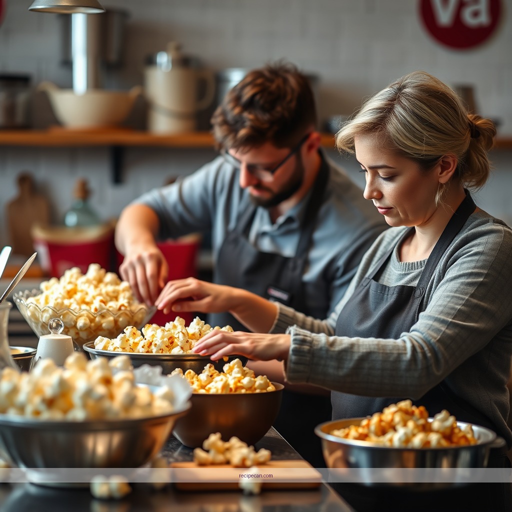 Instructions - recipe for homemade caramel popcorn