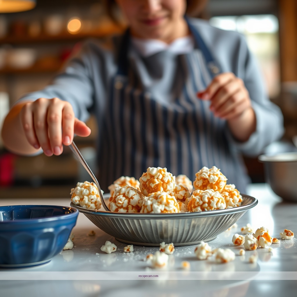 Instructions - recipe for old-fashioned popcorn balls