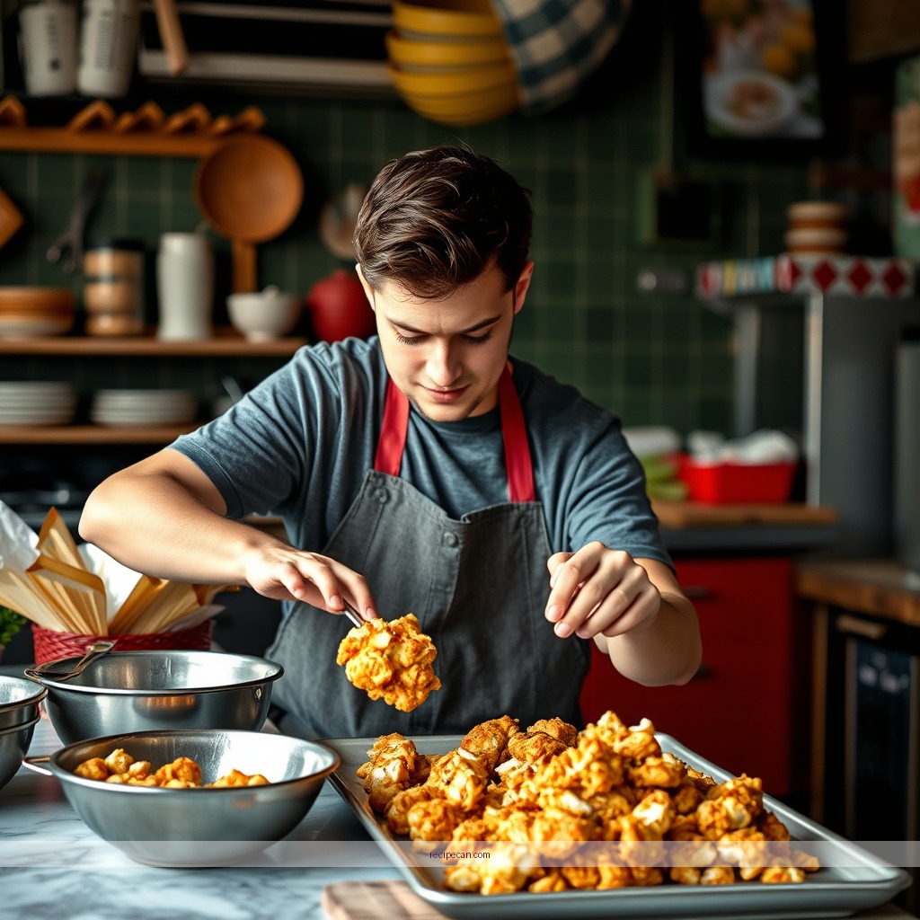 Instructions - easy popcorn chicken recipe