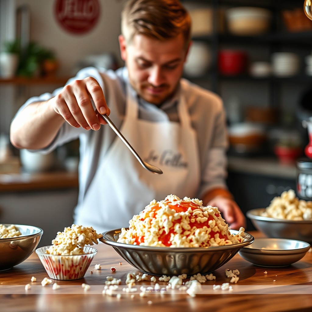 Instructions - jello popcorn ball recipe