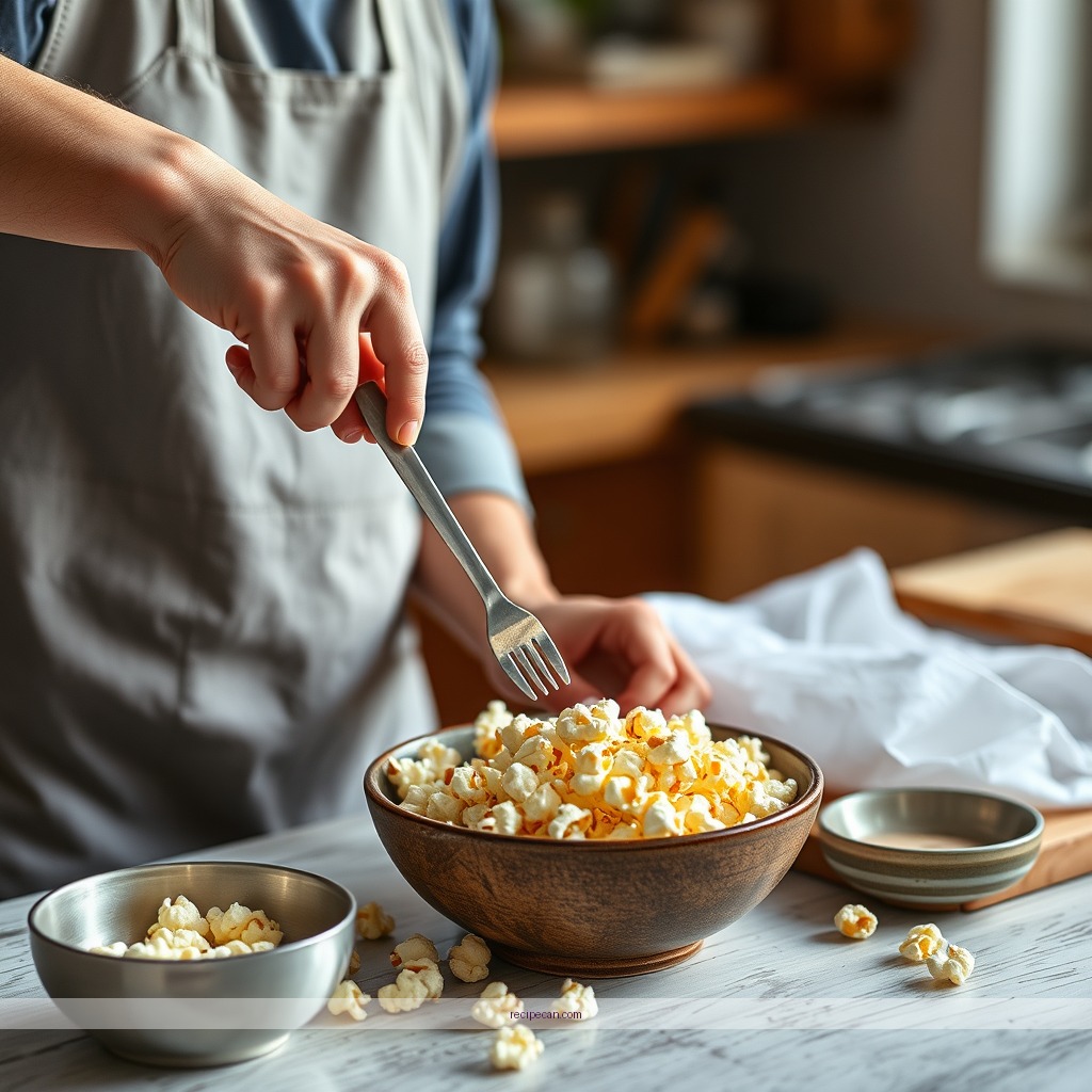 Instructions - low calorie popcorn recipe