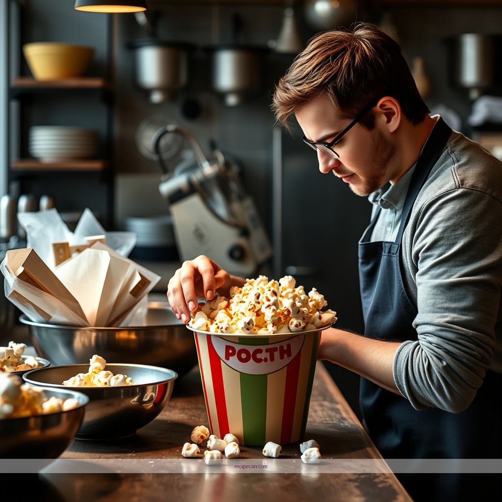 Instructions - popcorn recipe with marshmallows