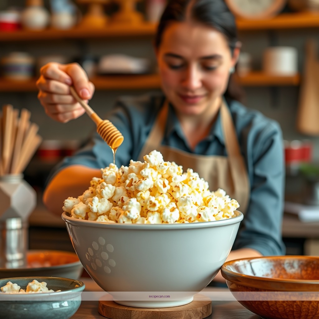 Instructions - popcorn with honey recipe