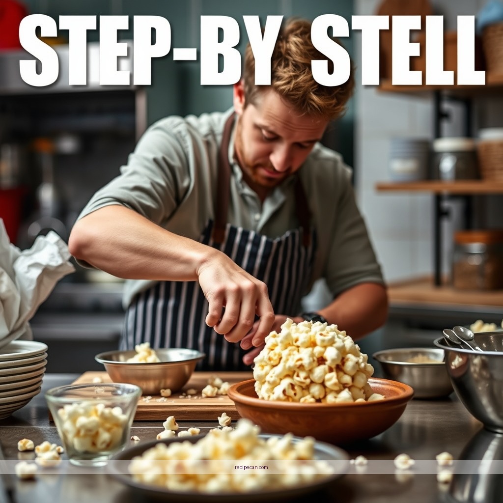 Instructions - recipe for popcorn ball
