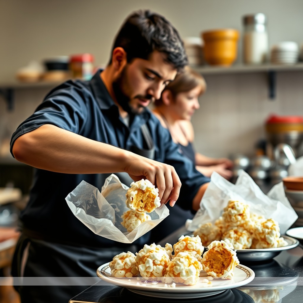 Instructions - recipe for popcorn balls with corn syrup