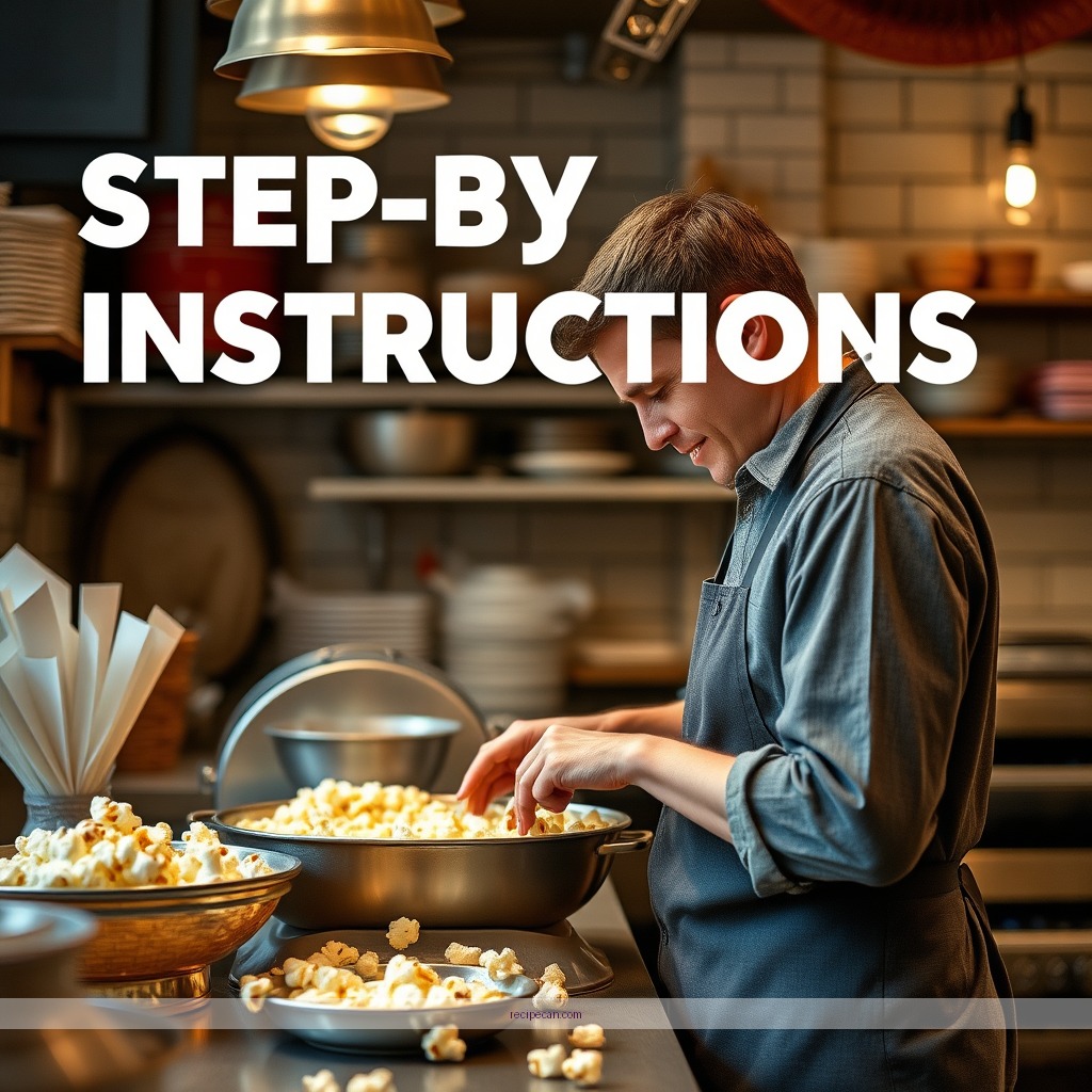 Instructions - recipes for popcorn