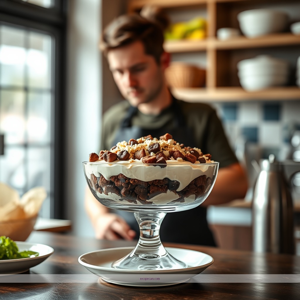 Instructions - brownie trifle recipe