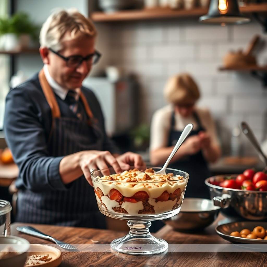 Instructions - recipe for an english trifle