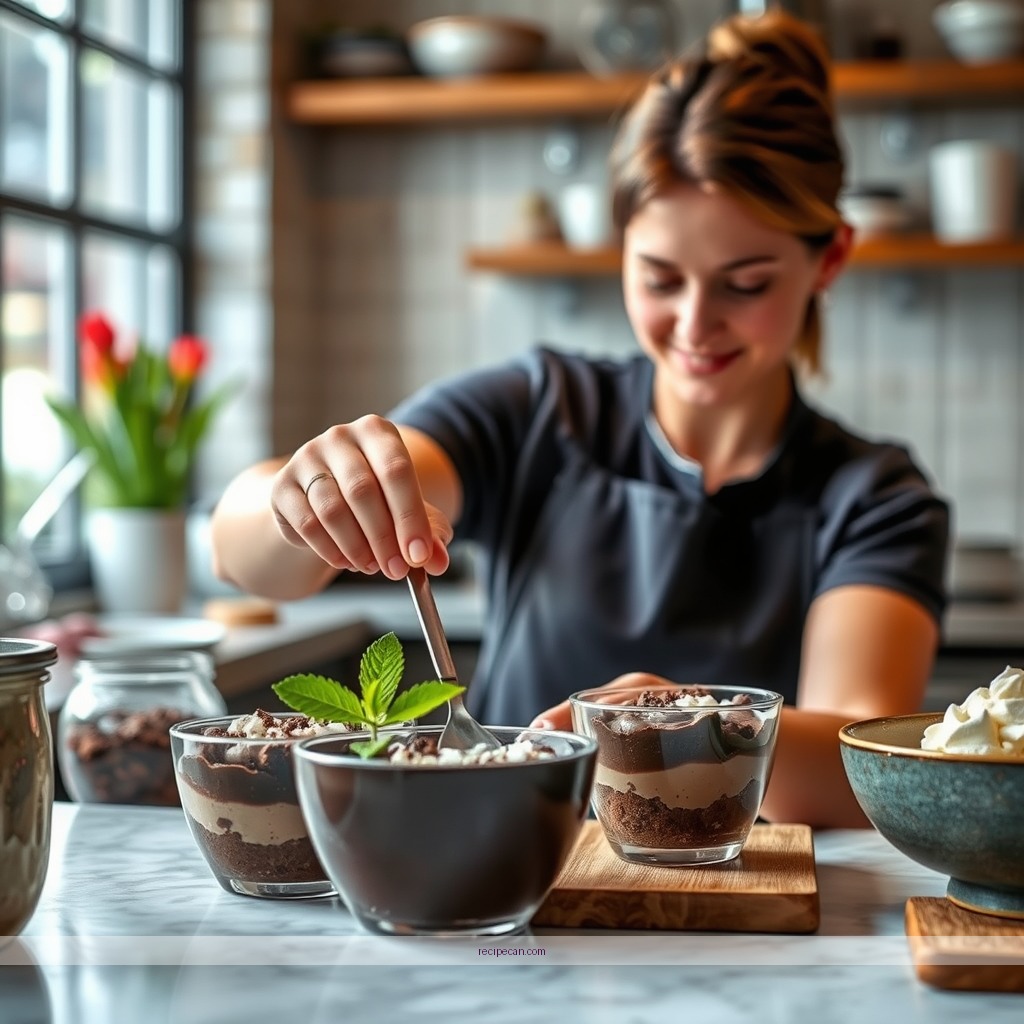 Instructions - recipes for chocolate trifles