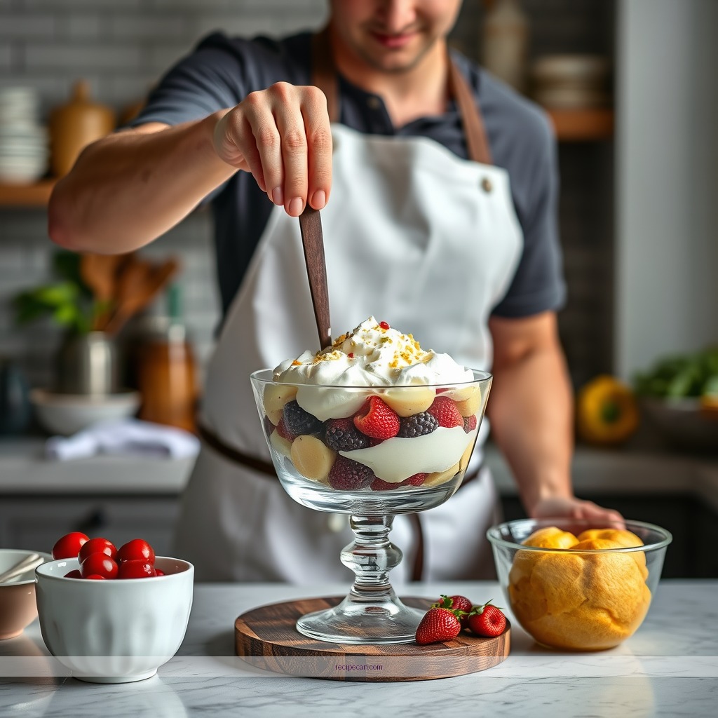 Instructions - english trifle dessert recipe