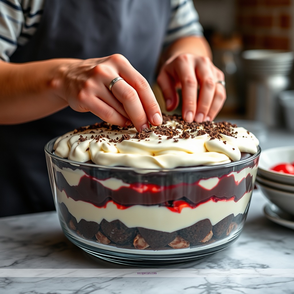 Instructions - black forest trifle recipe