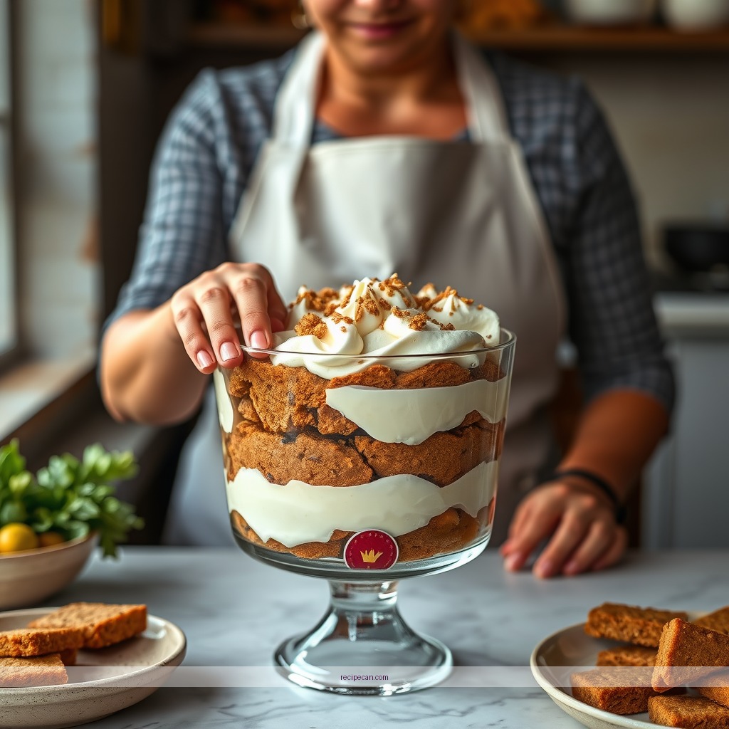 Instructions - gingerbread trifle recipe