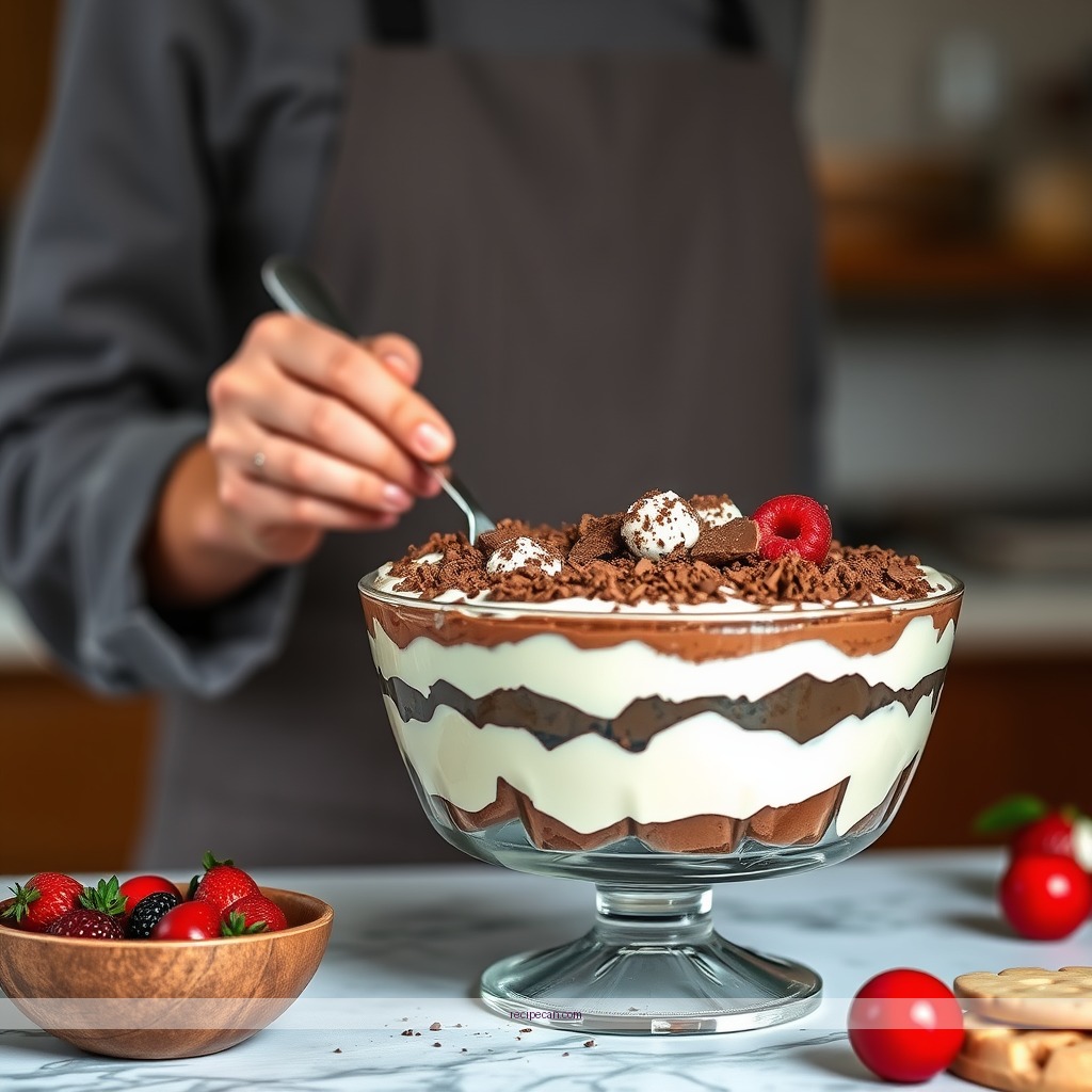 Instructions - easy chocolate trifle recipe