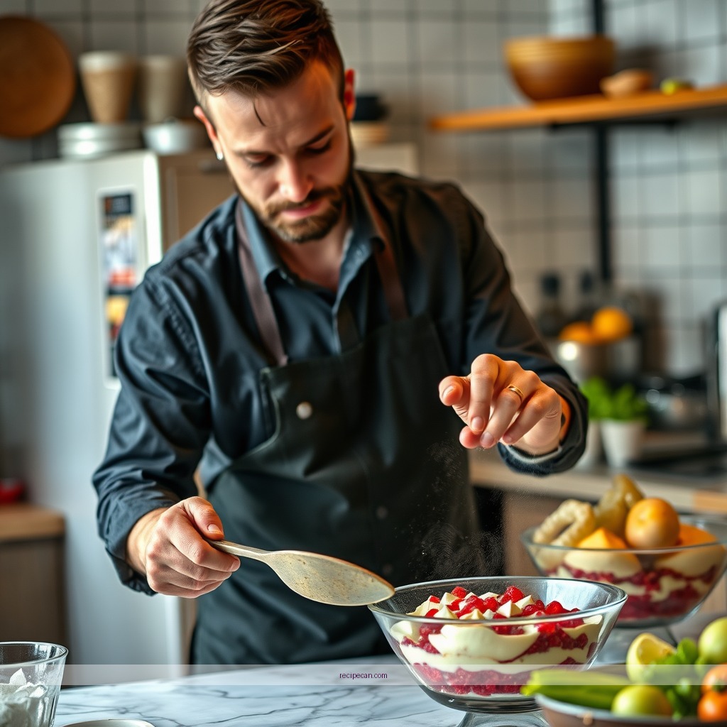 Instructions - recipe for trifle dessert
