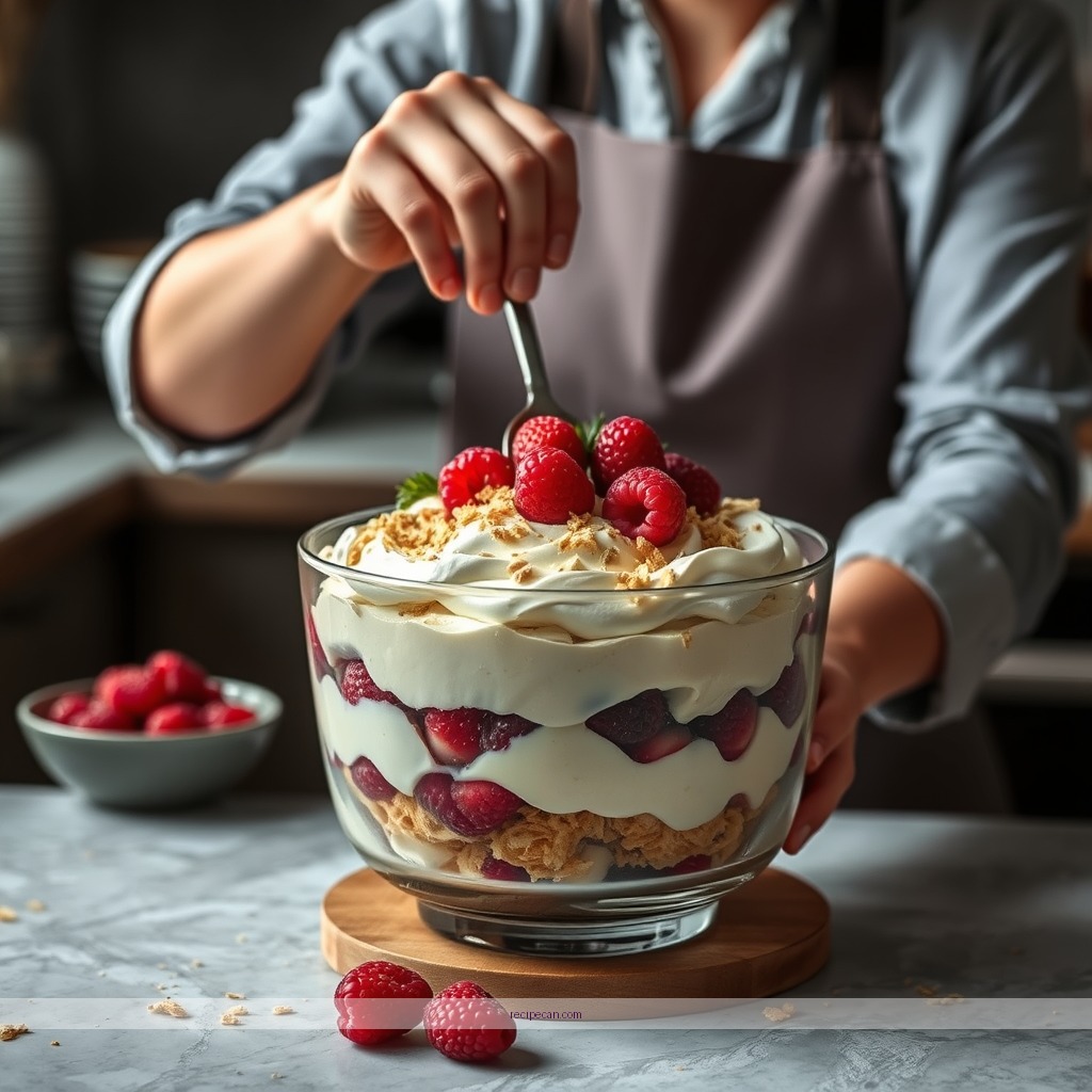 Instructions - raspberry trifle recipe